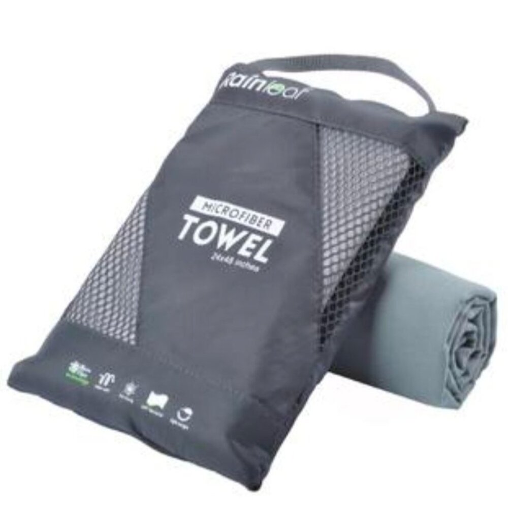 Rainleaf Microfiber Towel 30x60 Inches Ultra Absorbent Compact Quick-Dry Towel F